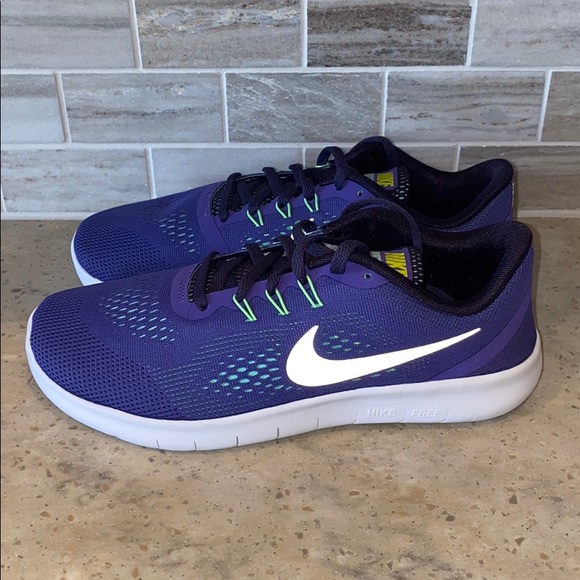 Nike Free RN (Girls) - Dark Iris - Size 6.5 - Picture 5 of 6